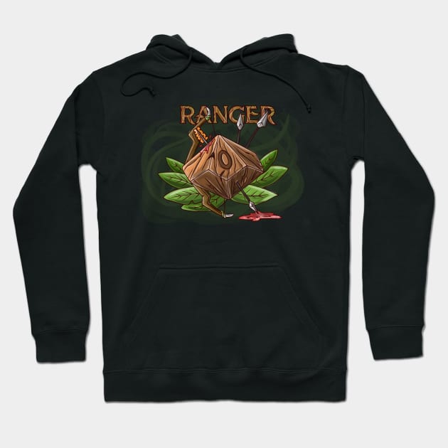 Ranger Dice Funny Dungeons And Dragons DND D20 Lover Hoodie by Bingeprints